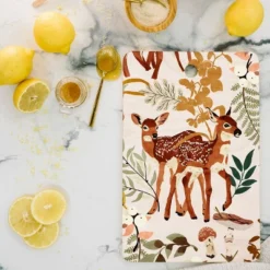Marta Barragan Camarasa Fawns In The Autumn Forest Cutting Board - Deny Designs