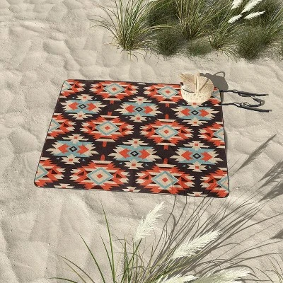 Emanuela Carratoni Boho Ikat Picnic Blanket - Deny Designs 4 Emanuela Carratoni Boho Ikat Picnic Blanket - Deny Designs - Image 2