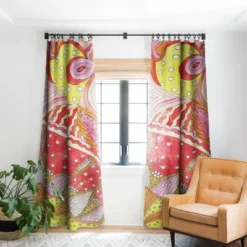 Rosie Brown Swirls 84" X 50" Single Panel Blackout Window Curtain - Deny Designs -Deny Designs Shop GUEST 0185723e a204 49e1 8429 65953050d18f