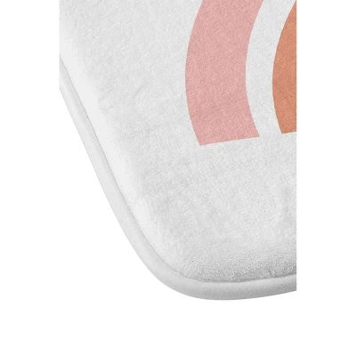 June Journal Minimalist Geometric Rainbow Memory Foam Bath Mat - Deny Designs 4 June Journal Minimalist Geometric Rainbow Memory Foam Bath Mat - Deny Designs - Image 2
