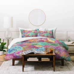 Stephanie Corfee Flourish Allover Lightweight Duvet Cover King Pink - Deny Designs