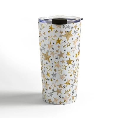 Ninola Design Winter Stars Holiday Gold Travel Mug 20 Oz Stainless Steel Travel Mug - Deny Designs 6 Ninola Design Winter Stars Holiday Gold Travel Mug 20 Oz Stainless Steel Travel Mug - Deny Designs - Image 4
