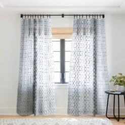 Becky Bailey Shibori Diamonds Single Panel Sheer Window Curtain - Deny Designs -Deny Designs Shop GUEST 03a23dd9 0dab 4f93 8250 7380e3a5ffb4