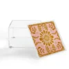 Sewzinski Boho Florals Yellow White Pink 4" X 4" Acrylic Box - Deny Designs -Deny Designs Shop GUEST 03d0494e bcd3 4876 9ef9 d2d1631a8a2f