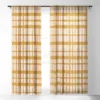 Kierkegaard Design Studio Hygge Retro Stripe Painted Plaid Single Panel Sheer Window Curtain - Deny Designs -Deny Designs Shop GUEST 03d902e5 577f 49fe 8cfe 55f93f62409f