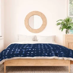 Deny Designs Mirimo Denim Mod Mood Duvet Cover Set Dark Blue Denim