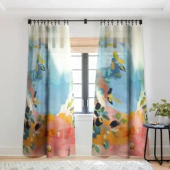 Lunetricotee Garden With Sea View And Olive Tree Single Panel Sheer Window Curtain - Deny Designs -Deny Designs Shop GUEST 05260c6c 6ca6 4258 ba1f 7b910811a55f