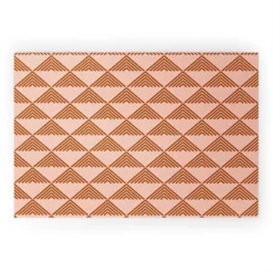 June Journal Triangular Lines In Terracotta Looped Vinyl Welcome Mat - Society6 -Deny Designs Shop GUEST 05c2bace 774a 4357 b351 1969b84d2886
