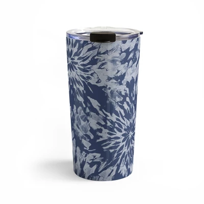 Emanuela Carratoni Blue Tie Dye 20 Oz Stainless Steel Travel Mug - Deny Designs 6 Emanuela Carratoni Blue Tie Dye 20 Oz Stainless Steel Travel Mug - Deny Designs - Image 4