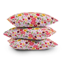 16"x16" Vivien Yip Whimsical Florals Square Throw Pillow Pink - Deny Designs -Deny Designs Shop GUEST 067802b1 4eff 48f3 8016 efccfbccdd04