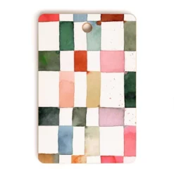 Ninola Design Watercolor Checker Yuletide Cutting Board - Deny Designs -Deny Designs Shop GUEST 06c1c5ed e427 4557 b425 68f487d345eb