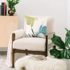 16"x16" Sheila Wenzel Ganny The Bouquet Abstract Square Throw Pillow - Deny Designs