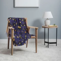 Avenie Halloween Bats 56"x46" Woven Throw Blanket - Deny Designs