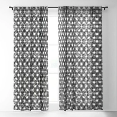 Schatzi Brown Mila Sun Black Single Panel Sheer Window Curtain - Deny Designs 3 Schatzi Brown Mila Sun Black Single Panel Sheer Window Curtain - Deny Designs