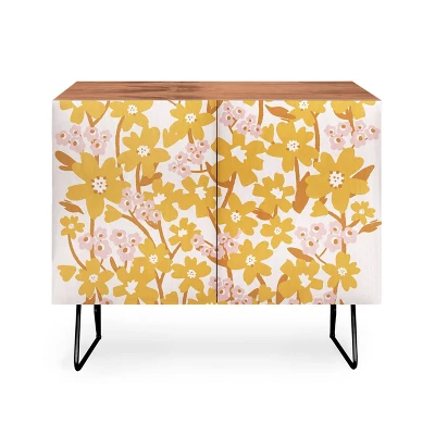ThirtyOne Illustrations Wildflowers In Turmeric Credenza - Deny Designs 7 ThirtyOne Illustrations Wildflowers In Turmeric Credenza - Deny Designs - Image 5