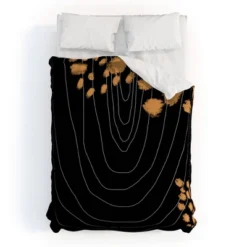Aleeya Jones Polyester Comforter & Sham Set Black/Gold - Deny Designs -Deny Designs Shop GUEST 08dde69b c03c 4886 b541 0be962af7e34