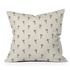 16"x16" Deny Designs Little Arrow Design Co Palm Tree Outdoor Throw Pillow Cream: UV & Mildew Resistant, Abstract Pattern -Deny Designs Shop GUEST 09009533 edf5 4425 b246 aa9ad962d370