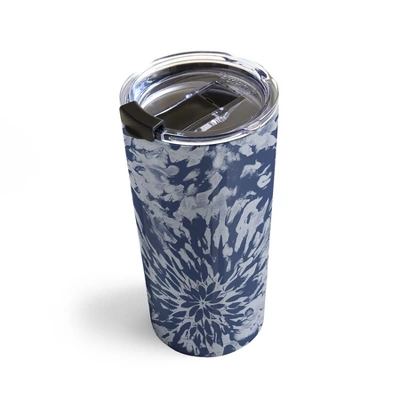 Emanuela Carratoni Blue Tie Dye 20 Oz Stainless Steel Travel Mug - Deny Designs 5 Emanuela Carratoni Blue Tie Dye 20 Oz Stainless Steel Travel Mug - Deny Designs - Image 3