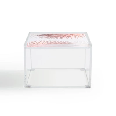 Gale Switzer Palm Leaf Synchronicity 4" X 4" Acrylic Box - Deny Designs 4 Gale Switzer Palm Leaf Synchronicity 4" X 4" Acrylic Box - Deny Designs - Image 2