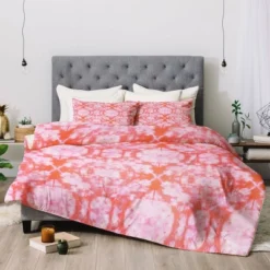 Schatzi Brown Bexeley Tie Dye Pink Comforter Set - Deny Designs