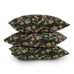 16"x16" Oris Eddu Poppy Pine Square Throw Pillow Green/Pink - Deny Designs -Deny Designs Shop GUEST 09d06bad d81a 4dcc 9e55 2ab7e87eaed5