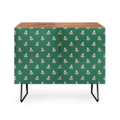 Maritza Lisa Retro Pink Leaf Pattern Credenza - Deny Designs -Deny Designs Shop GUEST 0ae015a1 ed27 4c2b 82d8 0f9c53788a0b