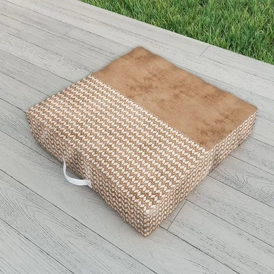 Sheila Wenzel-Ganny Two Toned Tan Texture Outdoor Floor Cushion - Deny Designs 3 Sheila Wenzel-Ganny Two Toned Tan Texture Outdoor Floor Cushion - Deny Designs