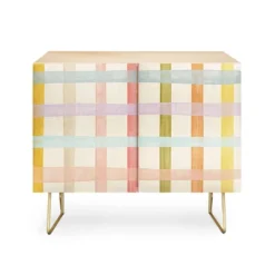 Gigi Rosado Pastel Plaid Credenza - Deny Designs -Deny Designs Shop GUEST 0c303eee 86b6 4949 811e 9097ffb81deb