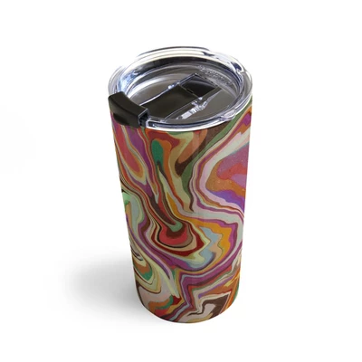 Alisa Galitsyna Colorful Liquid Swirl 20 Oz Stainless Steel Travel Mug - Deny Designs 5 Alisa Galitsyna Colorful Liquid Swirl 20 Oz Stainless Steel Travel Mug - Deny Designs - Image 3