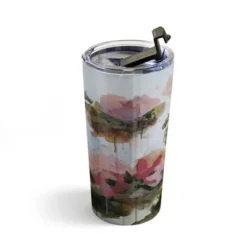 Laura Fedorowicz Floral Muse Travel Mug 20 Oz Stainless Steel Travel Mug - Deny Designs