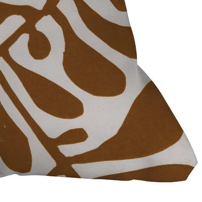 20"x20" Deny Designs Alisa Galitsyna Linocut Plant Outdoor Throw Pillow: Abstract Design, Polyester Fill 4 20"x20" Deny Designs Alisa Galitsyna Linocut Plant Outdoor Throw Pillow: Abstract Design, Polyester Fill - Image 2