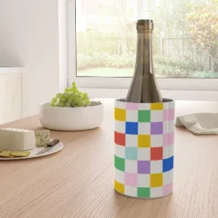 Emanuela Carratoni Checkered Rainbow Wine Chiller