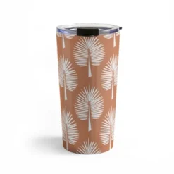 CoastL Studio Wide Palm Terra Cotta 20 Oz Stainless Steel Travel Mug - Deny Designs -Deny Designs Shop GUEST 0de81b63 7f09 4c24 995d 16e4670b2232