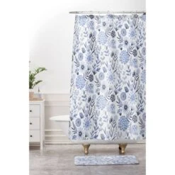 Floral 3 Shower Curtain Blue - Deny Designs 7 Floral 3 Shower Curtain Blue - Deny Designs -Deny Designs Shop GUEST 0e91277a e000 4193 855e c609bc4a8c18