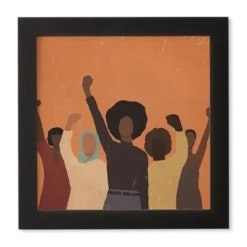 Nawaalillustrations Power To The People Framed Wall Art Black - Deny Designs -Deny Designs Shop GUEST 0fc060f9 a31d 4938 a2da 4c8592389f34