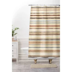 Ninola Design Western Striped Memory Foam Bath Mat Brown - Deny Designs -Deny Designs Shop GUEST 107069f8 52bb 4960 8cf3 102ca37cf670