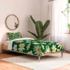Deny Designs Lane And Lucia Rainbow Vintage Daisies Comforter Bedding Set Green