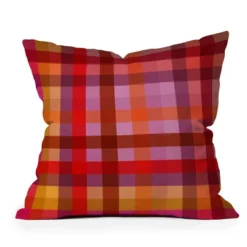 Deny Designs Camilla Foss Gingham Square Outdoor Throw Pillow Red -Deny Designs Shop GUEST 1128f4fa ed23 41db a0ab 90a6f0f8f3b5