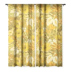 Jacqueline Maldonado 970S Floral Watercolor Single Panel Sheer Window Curtain - Deny Designs -Deny Designs Shop GUEST 11760937 69ef 4d50 bc4f 7537494c245a
