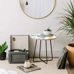 Maritza Lisa White Springs Florals Side Table - Deny Designs -Deny Designs Shop GUEST 11a223e6 6f8b 41c1 b66c 5f9f201da6a5