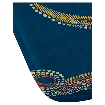 Valentina Ramos Azzuli Octopus Cushion Bath Mat (36"x24") Blue - Deny Designs 4 Valentina Ramos Azzuli Octopus Cushion Bath Mat (36"x24") Blue - Deny Designs - Image 2