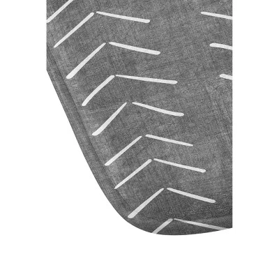 Becky Bailey Mud Cloth Big Arrows Memory Foam Bath Mat Gray - Deny Designs 3 Becky Bailey Mud Cloth Big Arrows Memory Foam Bath Mat Gray - Deny Designs