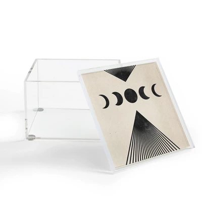 Emanuela Carratoni Moon Phases On Mountains 4" X 4" Acrylic Box - Deny Designs 3 Emanuela Carratoni Moon Phases On Mountains 4" X 4" Acrylic Box - Deny Designs