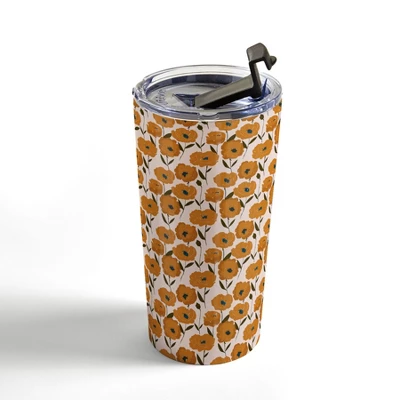 Alison Janssen Boho Poppies Travel Mug 20 Oz Stainless Steel Travel Mug - Deny Designs 5 Alison Janssen Boho Poppies Travel Mug 20 Oz Stainless Steel Travel Mug - Deny Designs - Image 3