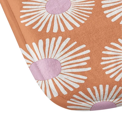 34"x21" Alice Rebecca Potter Daisy Memory Foam Bath Mat Orange - Deny Designs 4 34"x21" Alice Rebecca Potter Daisy Memory Foam Bath Mat Orange - Deny Designs - Image 2