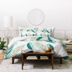 Floral Zoe Wodarz Painterly Palm Duvet Cover Set Green - Deny Designs -Deny Designs Shop GUEST 15eb0903 ccca 4f19 9931 bcdfc26a4bc1