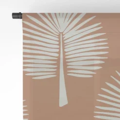 CoastL Studio Wide Palm Terra Cotta Single Panel Sheer Window Curtain - Deny Designs -Deny Designs Shop GUEST 16d39d9f 46ee 4ea8 b49a 80a441bbdc28