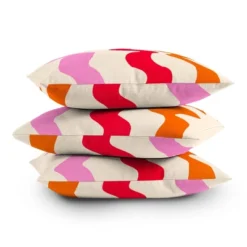20"x20" Deny Designs Angela Minca Lines Outdoor Throw Pillow Orange/Red -Deny Designs Shop GUEST 16db9175 1a83 4f58 bdb1 f62029ed6ddb