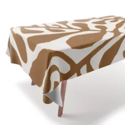 Alisa Galitsyna Linocut Plant 2 Tablecloth - Deny Designs