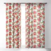 Ninola Design Poinsettia Holiday Flowers Single Panel Sheer Window Curtain - Deny Designs -Deny Designs Shop GUEST 17a624b0 8585 4394 a596 8f4351e1890c